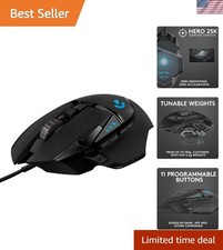 502 Hero High Performance Wired Gaming Mouse, Hero 25K Sensor, 25,600 DPI, RG... picture