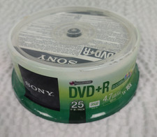 25 PK SONY Blank DVD+R 1X-16X Logo Branded 4.7GB RW DISC 25DPR4799 RECORDING picture