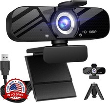 Cámara Web Para PC, Computadora Portátil, 1080P, Full HD, USB, Con Trípode NUEVO picture
