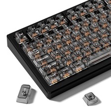 Black Transparent Keycap Set for 60% 75% 100% Mechanical Keyboards picture