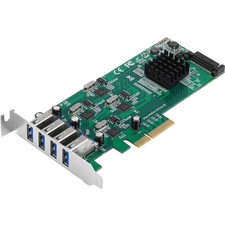 SIIG 4-Port USB 3.0 PCIe Card with 4 Dedicated 5Gbps Channels (USB 3.2 Gen 1) - picture