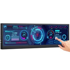 wisecoco 12.6 Inch Mini Touch Screen Monitor Secondary Screen FHD IPS Stretch... picture