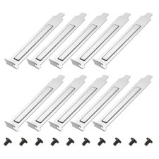 PCI Slot Cover Dust Filter, 10 Pcs Blanking Plate Expansion Blank Plate Silver picture
