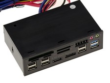 5.25 Front For CF SD MicroSD MMC USB2 USB3 ESATA SATA Audio 12V 5V picture