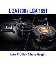 LGA1700 mITX Low Profile Cooling Fan 1U Copper Core for Intel 12th 13th Gen CPU picture