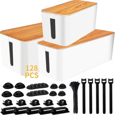 YUANYE Cable Management Box Cable Management Kit for Power Strip to Hide Wires,C picture