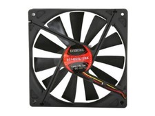 Evercool 140mm x 25mm EC14025L12EA Computer Case Ball Bearing 3-Pin Fan picture