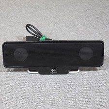 Logitech Z205 USB Laptop Clip-On Speaker Bar S-00094 Black Tested Working picture