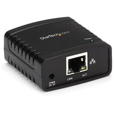 StarTech 10/100Mbps Ethernet to USB 2.0 Network LPR Print Server - USB Print picture