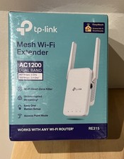 NIB & Sealed TP-Link  RE315 Wi-Fi OneMesh Extender, RE315, Dual Band AC1200 picture