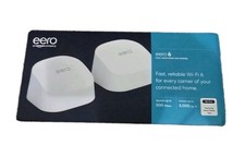 Eero 6 Dual-Band Mesh Wi-Fi Router System 2-Pack BRAND NEW  picture