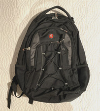 SwissGear 1186 Bungee Backpack, Black/Gray Air Flow Excellent Pre-Owned Cond picture