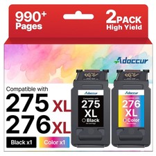 275XL 276XL Replacement for Cannon 275 and 276 Ink Cartridges for Canon 275 a... picture