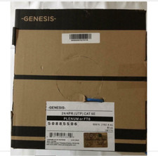 GENESIS 24/4PR CAT 5E Bulk Solid Wire UTP PLENUM BLUE 500ft/ 50885506 picture
