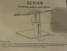 LSX6N Laptop Stand, Ergonomic Adjustable Notebook Riser Holder, Computer Stand picture