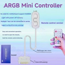 5V 3pin To SATA Power Supply RGB Sync Controller Cable With Remote Control White picture
