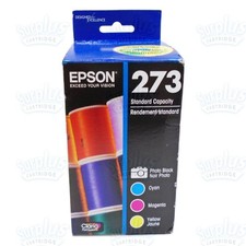 4 Genuine Epson 273 PHOTO Black/Color Ink XP610 XP800 XP810 XP820 (NOT Initial) picture