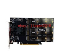 4 Port M.2 NVMe SSD PCIe x16 3.0 HBA  Adapter With PLX PEX8747 Switch to 4 US picture