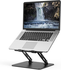 Soporte ajustable para computadora portátil para escritorio, elevador de metal picture