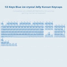 XVX Jelly Keycaps 113 Keys OEM Profile Cherry MX Mechanical Keyboard Keycap Set picture