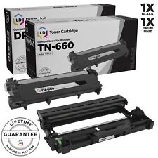 LD Comp Black Cartridge & Drum for Brother Toner TN660 DR630 TN-660 DR-630 picture