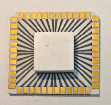 (1) Rare VTG HP 1AA6 6004 Ceramic Processor Microchip-Gold Radial Traces (Each) picture
