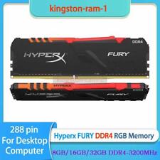 HyperX FURY RGB DDR4 Memory 3200 PC4-25600 DIMM XMP 8GB 16GB 32G Desktop RAM lot picture