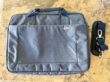 Expandable Laptop Case Messenger Bag Water Resistant Blue picture