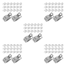 150 pcs Stainless Steel Cable Clamp, 3/4