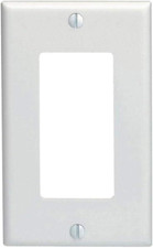Leviton Home Outlet Wall Plate 4 1/2”x 2 3/4”White lot of 10 pk 80401-WMP (B23) picture