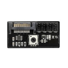 Fan Hub Controller 4 Port PWM SATA Powered 12V 60W Adjustable PC System Cooling picture