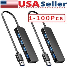 4 Port USB 3.0 Hub Splitter Multi Adapter 5Gbps High Speed PC Desktop Laptop Lot picture