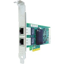 Axiom 10/100/1000Mbs Dual Port RJ45 PCIe x4 NIC Card for HP - KU004AA picture