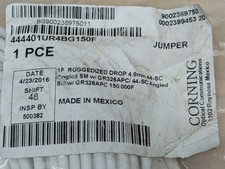 *** CORNING OPTICAL JUMPER SCAPC SIMPLEX SM 150FT 444401UR1BF150F *** picture