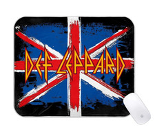 Def Leppard Classic Rock Band Leopard Style Desk Mat Retro Music Gaming Pad picture