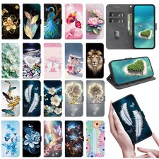 Flower Butterfly Tiger Wallet Cover Case for OPPO A6X A6S A6T A60 A40 A15 A74 picture