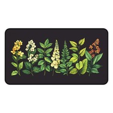 Botanical Floral Desk Mat, Dark Cottagecore Office Decor - Desk Pad, Mouse Pad picture