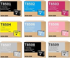 T850 Ink Cartridge (9-Pack, 80ML) for Epson SureColor P800 T8501 T8509 picture