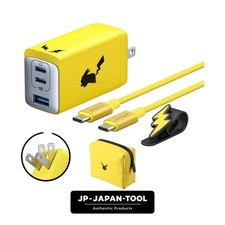 Anker Pokemon Pikachu 65W USB Charger & Compact Pouch 2pc Set Japan New picture