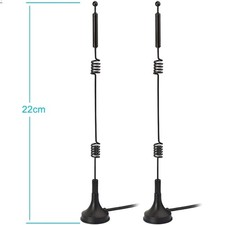 Dual Band WiFi 2.4GHz 5GHz 5.8GHz 9dBi Magnetic Base MIMO RP-SMA Male Antenna... picture