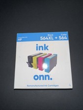Onn.  HP 564XL Black & Color Ink Cartridges, 4Pk picture