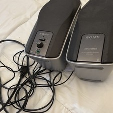 Sony SRS-A205 Mega Bass Powered Computer Speakers Stereo Active Speaker System picture