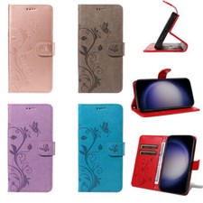Flower Butterfly Wallet Cover Case For Huawei P50 P30 P70 P80 P Smart Z Nova 5T picture