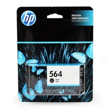 HP 564 Black Ink Cartridge Genuine OEM Original (CB316WN) New EXP 09/2019 picture