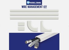 Wire Trak 500 Series Wire Raceway Kit 1” x 1/2” Peel & Stick 30’ 9” White picture