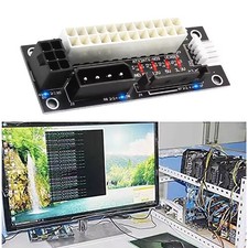 4 in 1 Molex 4Pin/SATA/ATX 6Pin/4Pin Dual PSU Multiple Power Supply Adapter NEW picture