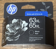 HP Genuine Original 63XL/65XL Black Inkjet Ink for HP 63 & 65 Exp JAN 2028 NEW  picture