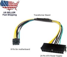 NEW 24-Pin to 8-Pin ATX Power Supply Adapter Cable for Dell 7040 T1700 T3620 picture