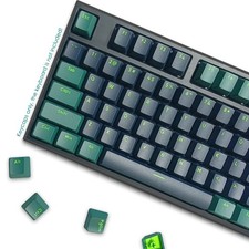 Black Mars Green PBT Double Shot Keycap Set for Cherry MX Mechanical Keyboards picture
