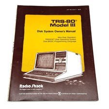 TRS 80 Model III Disk System Owners Manual TRSDOS Disk BASIC Radio Shack picture